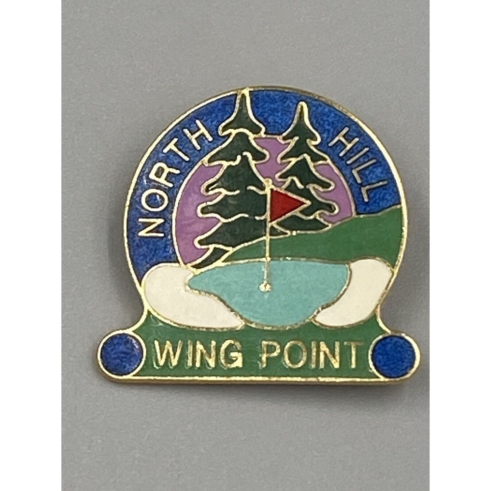 Vintage 1989 North Hill Wing Point Wingpoint Lapel Pin Brooch